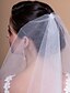 cheap Wedding Veils-One-tier Lace Applique Edge Wedding Veil Elbow Veils with Appliques 59.06 in (150cm) Tulle A-line, Ball Gown, Princess, Sheath / Column, Trumpet / Mermaid / Classic