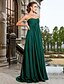 cheap Special Occasion Dresses-Ball Gown Open Back Dress Prom Formal Evening Sweep / Brush Train Sleeveless Strapless Chiffon with Criss Cross Ruched Draping 2024