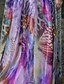 baratos Vestidos de Noite-Tubinho Floral Baile de Formatura Evento Formal Vestido Sem Alças Decote Princesa Sem Manga Longo Chiffon com Faixa / Fita Cruzado Estampa 2020