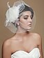 cheap Wedding Veils-One-tier Cut Edge Wedding Veil Blusher Veils Birdcage Veils 53 Feather Tulle