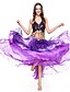 abordables Tenues de danse du ventre-vêtements de danse jupe en mousseline de soie avec des niveaux de danse du ventre pour les dames des couleurs plus