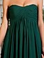 cheap Special Occasion Dresses-Ball Gown Open Back Dress Prom Formal Evening Sweep / Brush Train Sleeveless Strapless Chiffon with Criss Cross Ruched Draping 2024