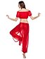 ieftine Ținute Dans din Buric-Imbracaminte sifon cu ciubuc de top burtă și pantaloni pentru femei mai multe culori