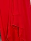 preiswerte Kleider für besondere Anlässe-A-Linie Promi-Stil Kleid Formeller Abend Militärball Boden-Länge Ärmellos Tiefer Ausschnitt Chiffon mit Perlenstickerei 2024