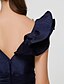 cheap Bridesmaid Dresses-Sheath / Column V Neck Short / Mini Taffeta Bridesmaid Dress with Sash / Ribbon / Criss Cross / Ruffles by LAN TING BRIDE®