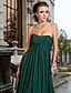 cheap Special Occasion Dresses-Ball Gown Open Back Dress Prom Formal Evening Sweep / Brush Train Sleeveless Strapless Chiffon with Criss Cross Ruched Draping 2024