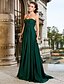 cheap Special Occasion Dresses-Ball Gown Open Back Dress Prom Formal Evening Sweep / Brush Train Sleeveless Strapless Chiffon with Criss Cross Ruched Draping 2024