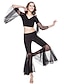abordables Ropa de danza del vientre-Danza del Vientre Mujer Entrenamiento Manga 3/4 Cintura Baja Cristal algodón