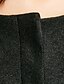 baratos Roupa de Exterior TS-contraste de cor ts ruffle cintura casaco de tweed Slim
