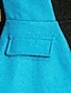abordables Abrigos TS-contraste de color ts volante cintura delgada chaqueta de tweed