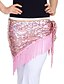 cheap Belly Dancewear-Dancewear Sequined With Tassels Performance Belly Hip Scarf For Ladies More Colors