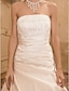 זול שמלות כלה-שמלות חתונה נסיכה סטרפלס ללא שרוולים שובל כנסייה (צ&#039;אפל) סאטן שמלות כלה עם 2024