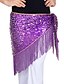 cheap Belly Dancewear-Dancewear Sequined With Tassels Performance Belly Hip Scarf For Ladies More Colors