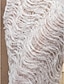 billiga Brudklänningar-Trumpet / sjöjungfru Bröllopsklänningar Hjärtformad urringning Hovsläp Spets Satäng Tyll Ärmlös Brudklänning i färg med 2020