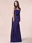 cheap Bridesmaid Dresses-Princess / A-Line Bridesmaid Dress Strapless Sleeveless Elegant Floor Length Chiffon with Sash / Ribbon / Draping / Side Draping 2022