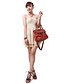cheap Women&#039;s Dresses-Women&#039;s Going out Loose / Sheath / Skater Dress - Solid Colored Pleated Strapless