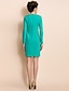 cheap TS Dresses-Green Dress - Long Sleeve Summer Green