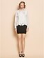 voordelige TS Uitverkoop - tot 80% korting-TS Organza Bow Collar Blouse Shirt