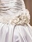 cheap Wedding Dresses-Mermaid / Trumpet Wedding Dresses Off Shoulder Sweep / Brush Train Taffeta Sleeveless with Ruched Flower Criss-Cross 2020
