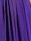 economico Vestiti da sera-Linea-A Elegante Vestito Graduazione Serata formale Lungo Senza maniche A cuore Chiffon con A incrocio Perline 2023
