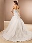 cheap Wedding Dresses-Wedding Dresses A-Line Strapless Strapless Chapel Train Organza Bridal Gowns With Beading Appliques 2024