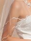 cheap Wedding Veils-One-tier Pencil Edge Wedding Veil Elbow Veils with 59.06 in (150cm) Tulle A-line, Ball Gown, Princess, Sheath / Column, Trumpet / Mermaid / Oval