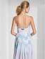 halpa Cocktailmekot-Sheath / Column High Low Formal Evening Dress Sweetheart Neckline Sleeveless Asymmetrical Chiffon with Criss Cross Beading Sequin 2020