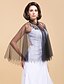 cheap Wraps &amp; Shawls-Capelets Tulle Wedding / Party Evening / Office &amp; Career Wedding  Wraps With Pearl