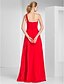 cheap Special Occasion Dresses-Sheath / Column Cut Out Prom Formal Evening Military Ball Dress One Shoulder Sleeveless Floor Length Chiffon with Beading Draping Side Draping 2022 / Split Front