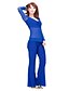 tanie הלבשה לריקודי בטן-Belly Dance Outfits Women&#039;s Training Crystal Cotton Long Sleeve Top / Pants