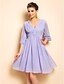 cheap TS Clearance-TS VINTAGE Backless Puff Sleeve Swing Dress