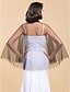 cheap Wraps &amp; Shawls-Capelets Tulle Wedding / Party Evening / Office &amp; Career Wedding  Wraps With Pearl