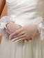 cheap Party Gloves-Wrist Length Fingertips Glove Tulle Bridal Gloves / Party/ Evening Gloves Spring / Summer / Fall / Winter Beading / Ruffles