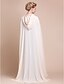cheap Wraps &amp; Shawls-Capes Chiffon Wedding / Party Evening Wedding  Wraps / Hoods &amp; Ponchos With