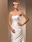 cheap Wedding Dresses-Hall Wedding Dresses Mermaid / Trumpet Strapless Sleeveless Court Train Taffeta Bridal Gowns With 2024