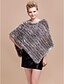 cheap Women&#039;s Tops-Office &amp; Career / Casual Feather/Fur Ponchos Sleeveless