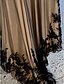 abordables Robes de cérémonie-Trompette / Sirène Longueur Asymétrique robe ceremonie Robe Coeur Bretelles Fines Asymétrique Longueur Sol Tulle avec Appliques 2020