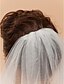 billiga Brudslöjor-Two-tier Lace Applique Edge Wedding Veil Fingertip Veils with Appliques 35.43 in (90cm) Tulle A-line, Ball Gown, Princess, Sheath / Column, Trumpet / Mermaid / Classic