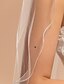 رخيصةأون طرحات الزفاف-الحجاب الزفاف One-tier Elbow Veils Pencil Edge 27.56 في (70CM) قماش تول(رقيق شفاف) عاجيخط-A، فستان عامودي، أميرة، فساتين متاناسقة الشكل