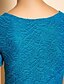 preiswerte TS Kleider-Blau Kleid - Kurzarm Sommer Blau
