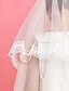abordables Voiles de Mariée-Elegent moniste Wedding Flower Girl Voile avec dentelle Applique bord