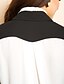 cheap TS Tops-TS Removable Collar Contrast Color Blouse Shirt