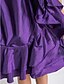 preiswerte Kleider für besondere Anlässe-Ballkleid Abschlussball Cocktailparty Kleid Trägerlos Ärmellos Knie-Länge Taft mit Schärpe / Band Rüschen Drapiert 2020