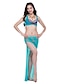 cheap Belly Dancewear-Dancewear Tulle Belly Dance Outfits Top and Bottom For Ladies More Colors