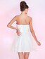 cheap Cocktail Dresses-Ball Gown Homecoming Cocktail Party Prom Dress Sweetheart Neckline Strapless Sleeveless Short / Mini Satin Tulle with Bow(s) Flower 2021