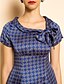 cheap TS Dresses-TS VINTAGE Print Bow Tie Dress