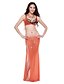 cheap Belly Dancewear-Dancewear Tulle Belly Dance Outfits Top and Bottom For Ladies More Colors