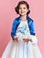 cheap Wraps &amp; Shawls-Long Sleeve Shrugs Satin Wedding / Party Evening Kids&#039; Wraps With Ruched