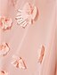 preiswerte Abendkleider-Trompete / Meerjungfrau Schmuck Hof Schleppe Chiffon Tüll Formeller Abend Kleid mit Perlenstickerei Drapiert Blume Gerafft durch