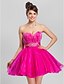 cheap Cocktail Dresses-A-Line Ball Gown Strapless Sweetheart Short / Mini Tulle Matte Satin Cocktail Party Homecoming Prom Wedding Party Sweet 16 Dress with